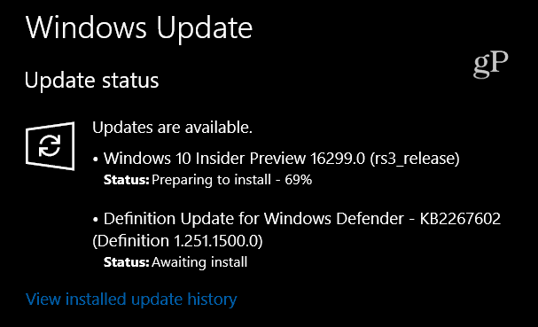 Pratinjau Windows 10 Build 16299