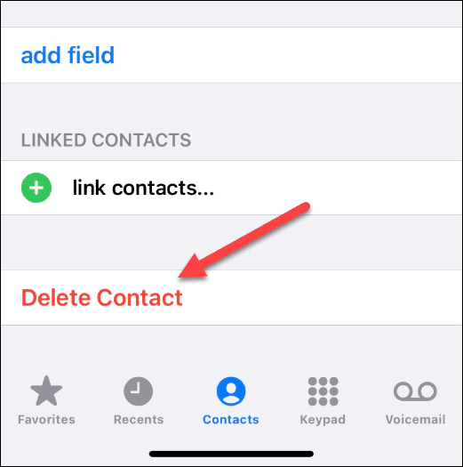 hapus kontak duplikat di iPhone 