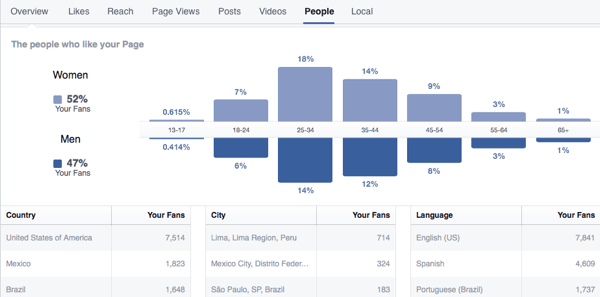 wawasan facebook rincian penggemar 