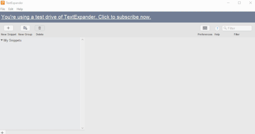 TextExpander membuat cuplikan