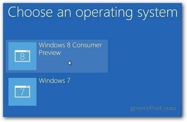 pilih Windows 8