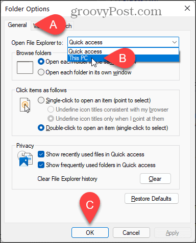 Buka File Explorer ke PC Ini