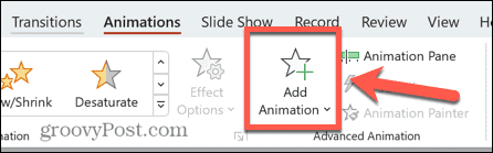 powerpoint menambahkan animasi