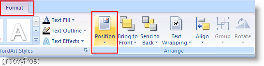 Microsoft Word 2007 Ubah Posisi