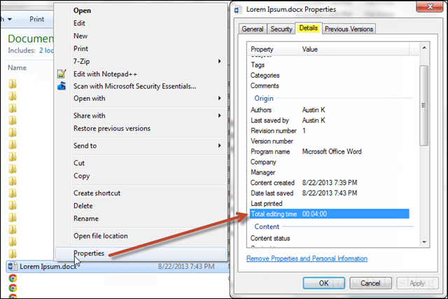 Lacak Berapa Banyak Waktu yang Anda Habiskan untuk Mengedit Dokumen Office Word 2013