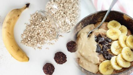 Resep sarapan diet oat: Bagaimana cara membuat pisang dan cocoa oat?