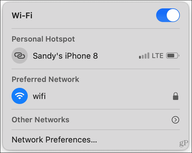 Kontrol WiFi di Mac