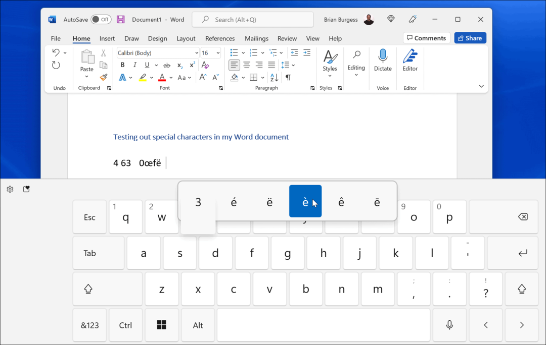 keyboard khusus menyentuh Windows 11