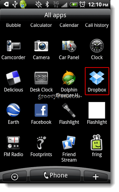 Android Dropbox Luncurkan Ikon Dropbox
