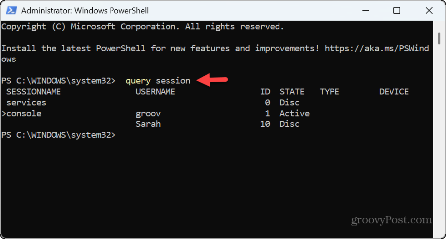 kueri PowerShell