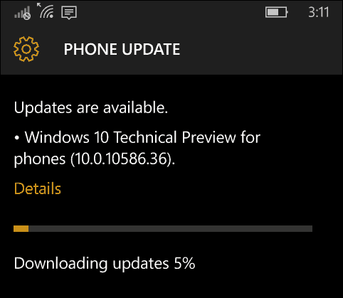 Windows 10 Mobile Insider Build 10586.36 Tersedia Sekarang