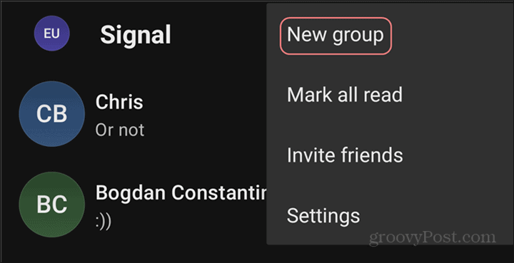 WhatsApp ke Grup Sinyal baru