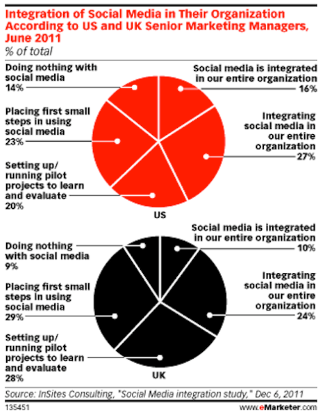 bisnis survei emarketer menggunakan media sosial