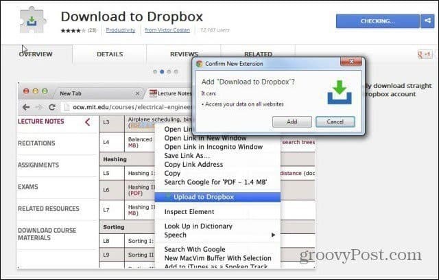Unggah File Web Secara Langsung ke Dropbox dari Web