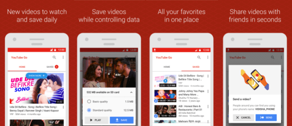 Aplikasi YouTube Go versi beta tersedia untuk diunduh di Google Play Store di India.