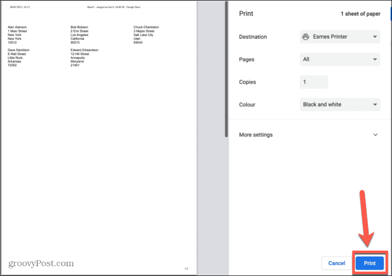 tombol cetak google sheets