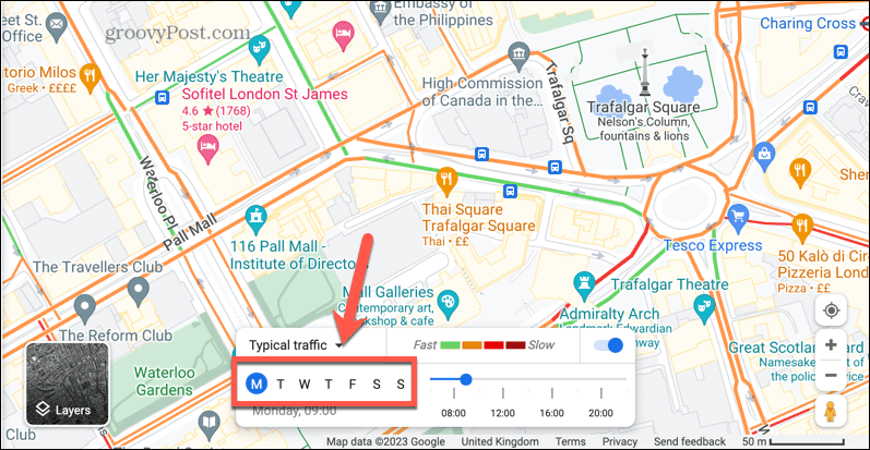 google memetakan hari lalu lintas biasa