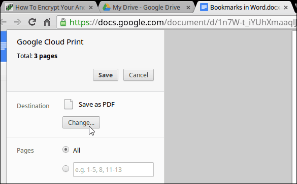 Ubah Chromebook Printer