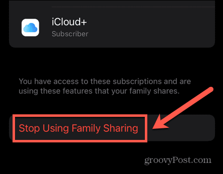 iphone berhenti menggunakan berbagi keluarga
