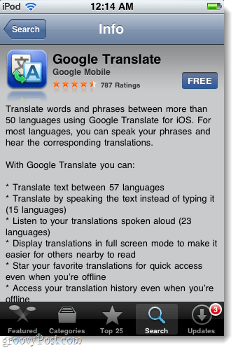 unduh dan instal aplikasi google translate untuk iphone, ipad, dan ipod