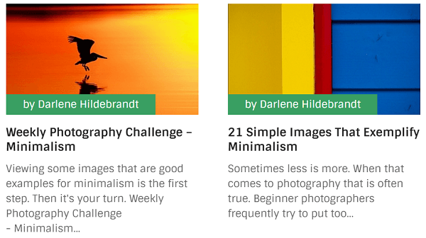 Sekolah Fotografi Digital menawarkan penantang untuk pembaca di postingan mereka.