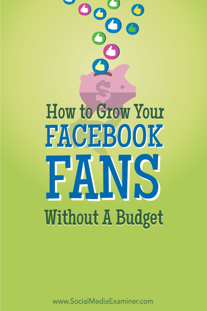 cara menumbuhkan penggemar facebook tanpa anggaran