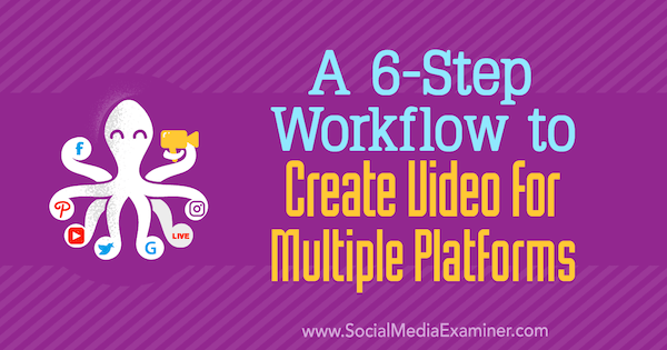 Alur Kerja 6 Langkah untuk Membuat Video untuk Berbagai Platform oleh Marshal Carper di Penguji Media Sosial.