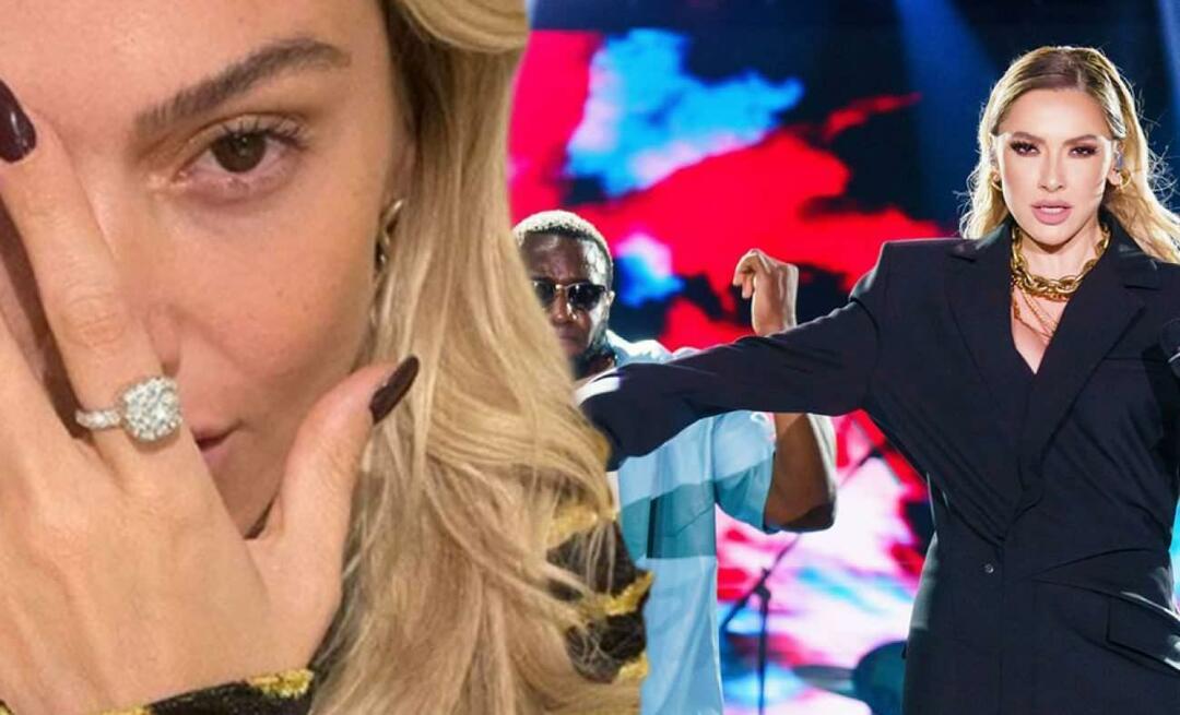 Di mana cincin 3 juta TL Hadise yang melemparkan cincinnya ke atas panggung?