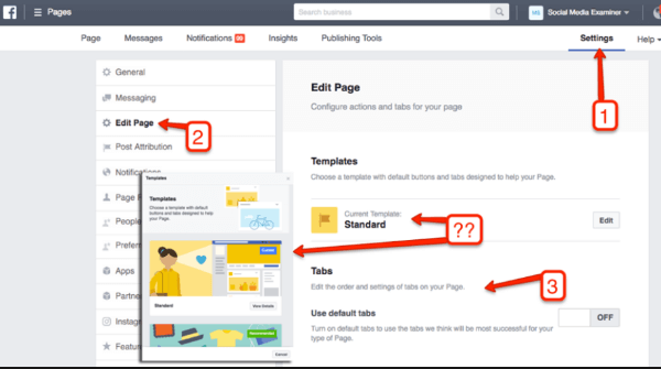 Berikut cara mengubah tata letak Halaman Facebook Anda menggunakan Business Manager.