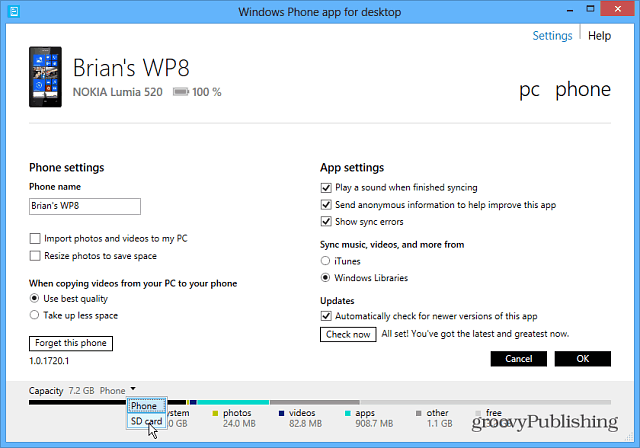 Aplikasi Windows Phone untuk Desktop