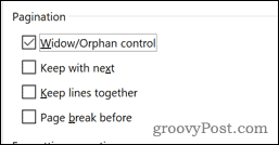 Opsi pagination kata