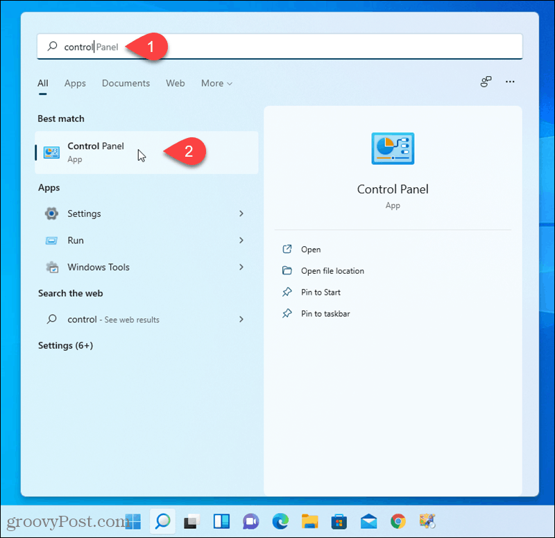 Buka Panel Kontrol di Windows 11