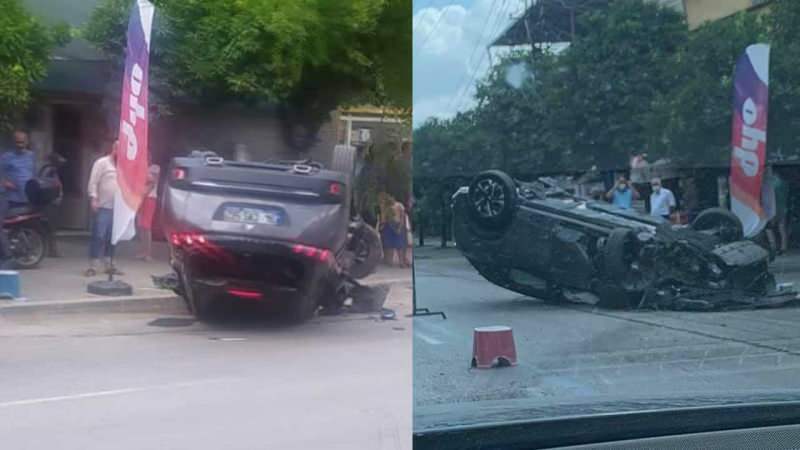 Kecelakaan yang mengerikan! Mobil lker Aksum dibuang
