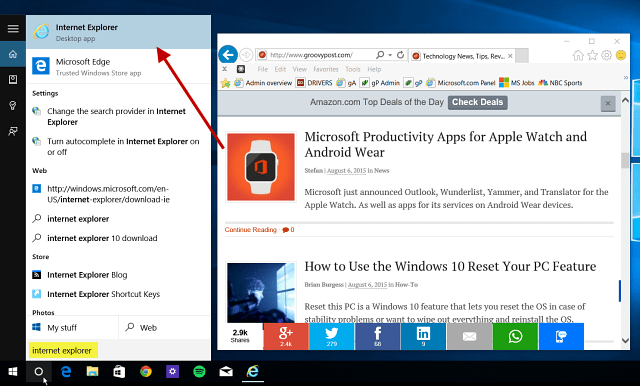 Windows 10 Tip: Temukan dan Gunakan Internet Explorer Saat Dibutuhkan
