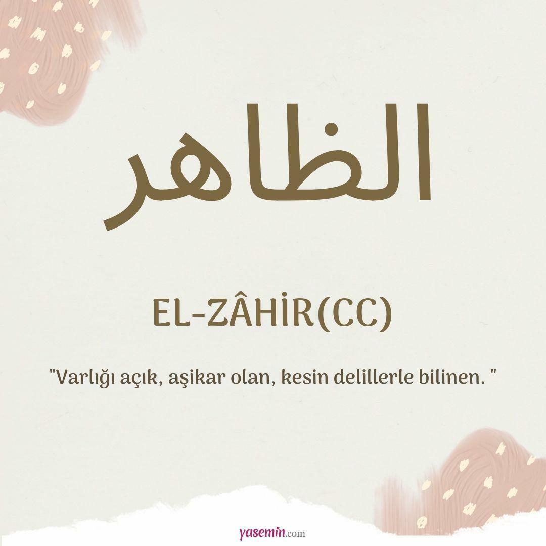 Apa yang dimaksud dengan al-Zahir (c.c)?