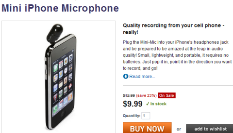 mikrofon mini iphone