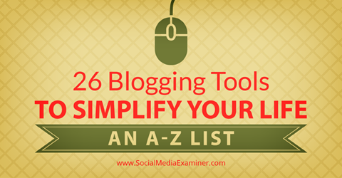 26 alat blogging