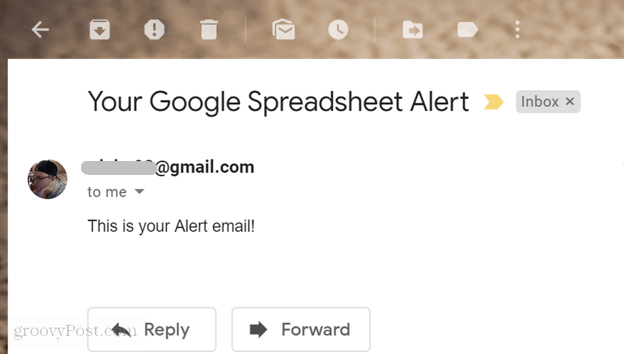 peringatan email skrip google