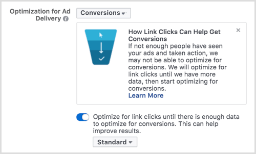 Optimasi Facebook untuk pengiriman iklan