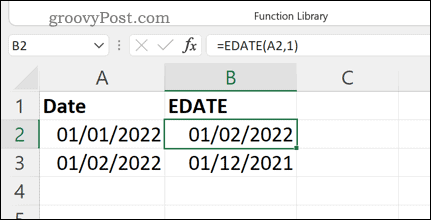 Contoh lebih lanjut dari rumus EDATE di Excel