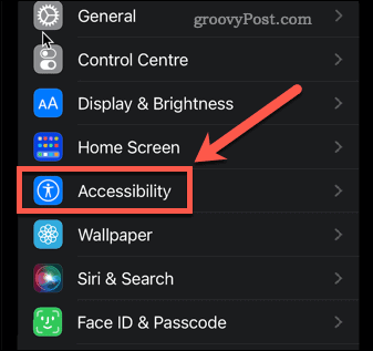 menu aksesibilitas iphone