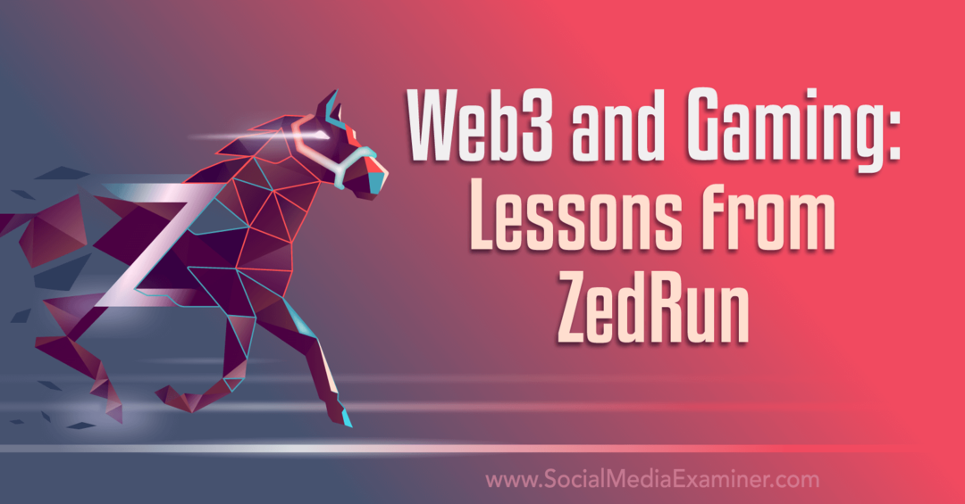 pelajaran web3 dan game dari zed yang dijalankan oleh penguji media sosial