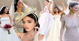 Gaun pengantin inspiratif para selebriti yang menikah di tahun 2022!
