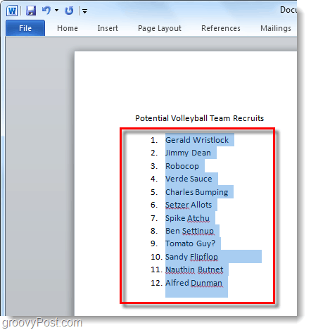 Abjad daftar kata 2010