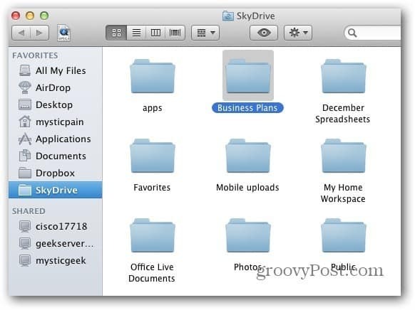 Folder Mac SkyDrive