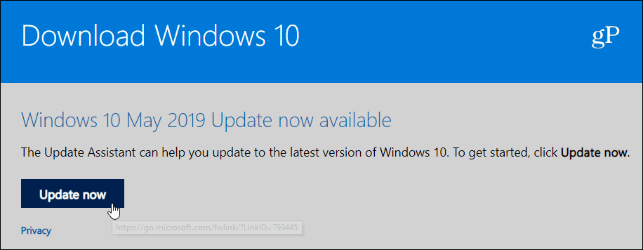 Pembaruan Windows 10 1903 Mei 2019 Pembaruan