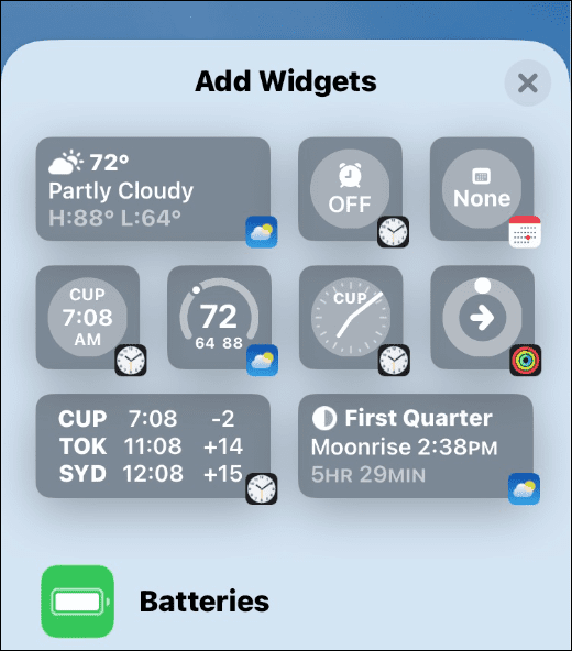 Tambahkan Widget ke Layar Kunci iPhone