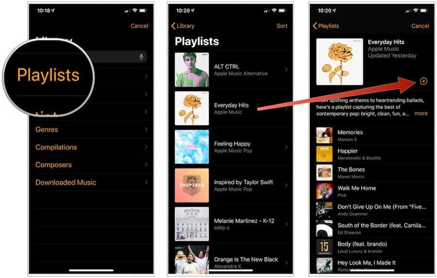 Apple Watch menambahkan musik