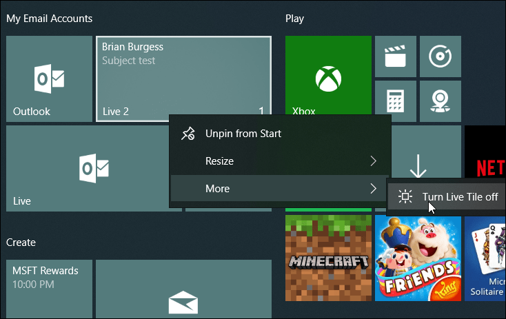 Atur Ubin Surat Langsung Windows 10 Mulai
