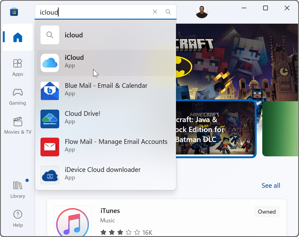 Hubungkan Apple iCloud dengan Aplikasi Foto Windows 11